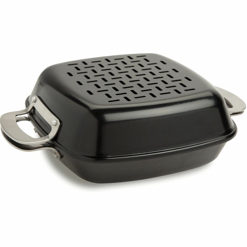 Cuisinart 6 Cast Iron Non Stick Grill Pan Wayfair 